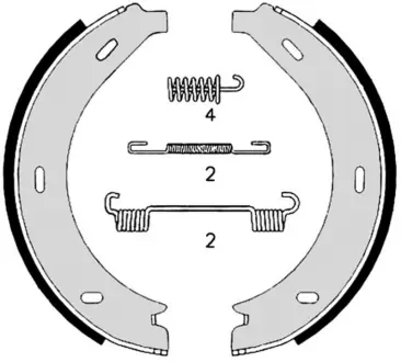Колодка барабанного тормоза BREMBO S50517