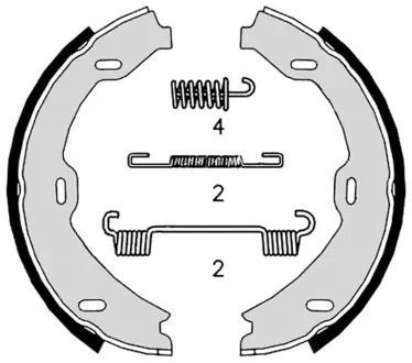 Колодка барабанного тормоза BREMBO S50518