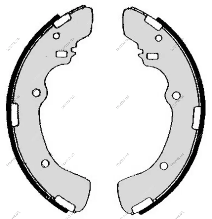 Колодка барабанного тормоза BREMBO S54511 (фото 1)