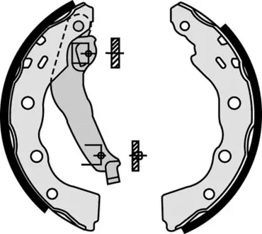 Колодка барабанного тормоза BREMBO S54515