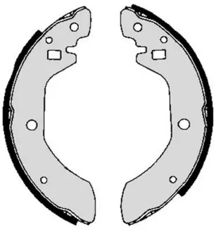 Колодка барабанного тормоза BREMBO S56501