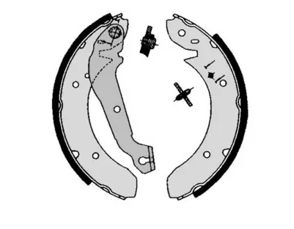 Колодка барабанного тормоза BREMBO S59505