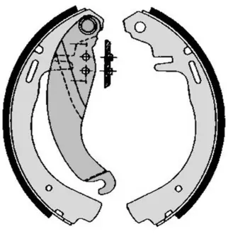 Колодка барабанного тормоза BREMBO S59506