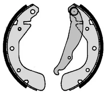 Колодка барабанного тормоза BREMBO S59511