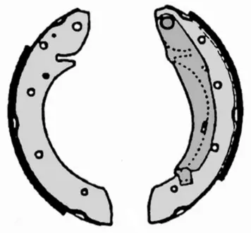 Колодка барабанного тормоза BREMBO S61522