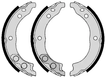 Колодка барабанного тормоза BREMBO S61541
