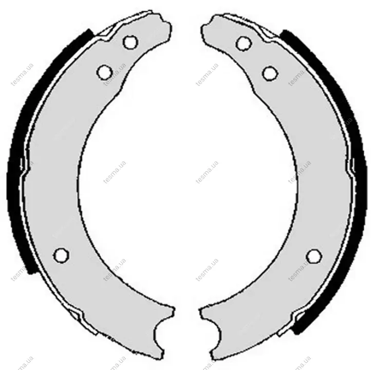Колодка барабанного тормоза BREMBO S68502 (фото 1)