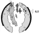 Колодка барабанного тормоза BREMBO S68512 (фото 2)
