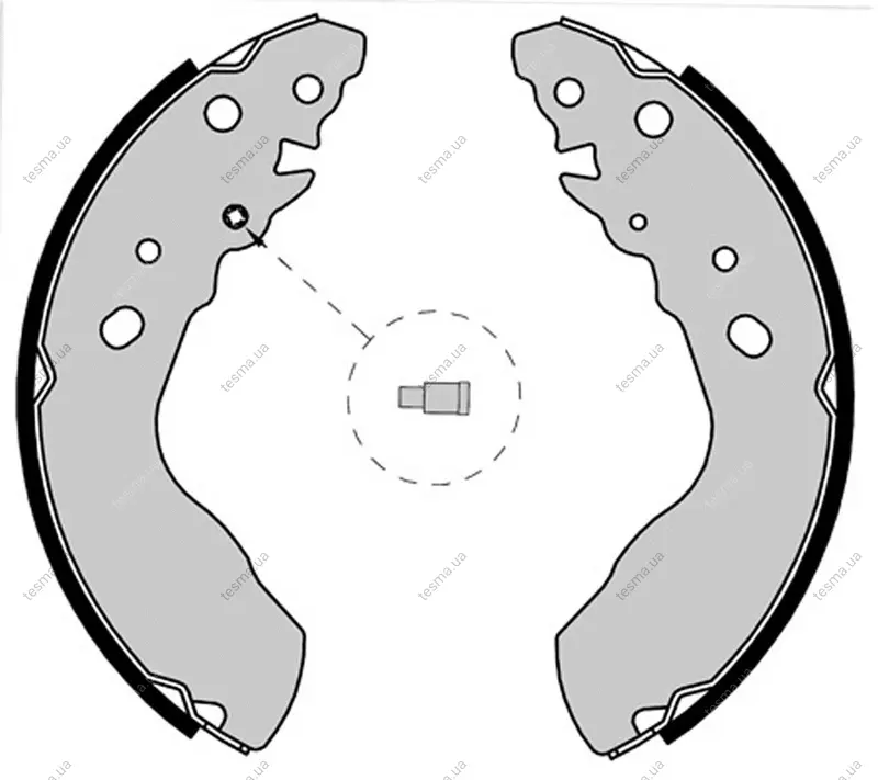 Колодка барабанного тормоза BREMBO S79522 (фото 1)