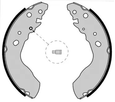 Колодка барабанного тормоза BREMBO S79522