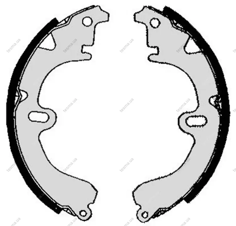 Колодка барабанного тормоза BREMBO S83504 (фото 1)