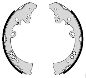 Колодка барабанного тормоза BREMBO S83550