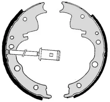 Колодка барабанного тормоза BREMBO SA6505