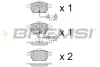Гальмівні колодки пер. Passat B5/Audi A4/A6 00-05 (з датчиком) BREMSI BP2816 (фото 1)