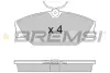 Гальмівні колодки пер. Laguna I/Megane I 95-03 (TRW) BREMSI BP2874 (фото 1)