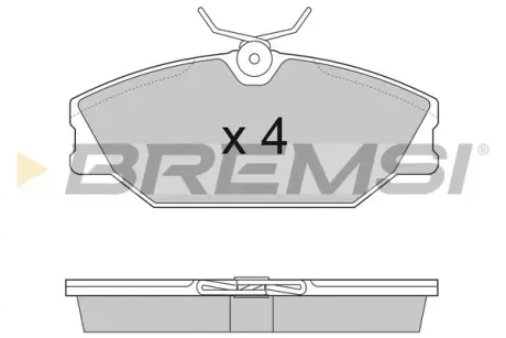 Гальмівні колодки пер. Laguna I/Megane I 95-03 (TRW) BREMSI BP2874