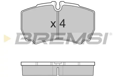 Гальмівні колодки зад. Transit 06-14 2.2 TDCi без спарки BREMSI BP3025
