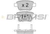 Гальмівні колодки зад. Toyota Avensis 00-08 (Bosch) BREMSI BP3112 (фото 1)