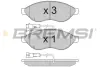 Гальмівні колодки пер. JumperDucatoBoxer 06- 1.1-1.5t BREMSI BP3285 (фото 1)