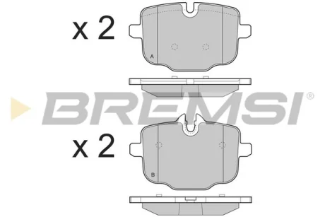 Гальмівні колодки зад. BMW 5 (F10) 10- (ATE) BREMSI BP3450
