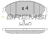Гальмівні колодки пер. SUZUKI SX4 S-CROSS/VITARA 1.0-1.6 15- (AKEBONO) BREMSI BP3603 (фото 1)