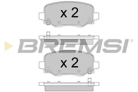 Гальмівні колодки зад. Fiat 500X/Jeep Renegade 14- (TRW) BREMSI BP3604