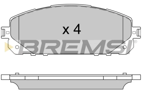 Колодки гальмівні перед. Jeep Cherokee 2.0-3.2 13- BREMSI BP3605