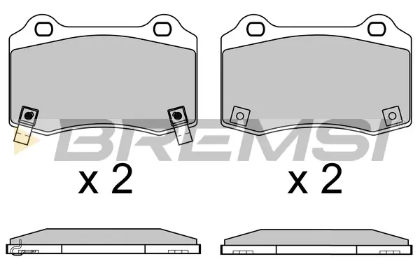 Гальмівні колодки задн. Tesla Model S/X 12- (Brembo) BREMSI BP3649 (фото 1)