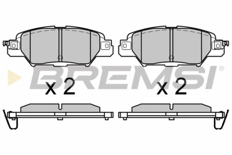 гальмівні колодки зад. mazda CX5 14- (Akebono) BREMSI BP3661