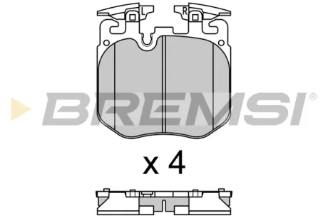 гальмівні колодки пер. BMW 3 (G20/G28)/X5 (G05/F95) 18- (BREMBO) BREMSI BP3692