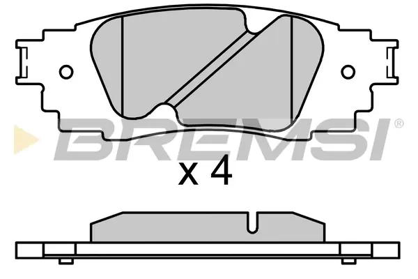Гальмівні колодки зад. Toyota Camry 17-/Rav4 18-/Lexus RX 15- (Akebono) BREMSI BP3705 (фото 1)