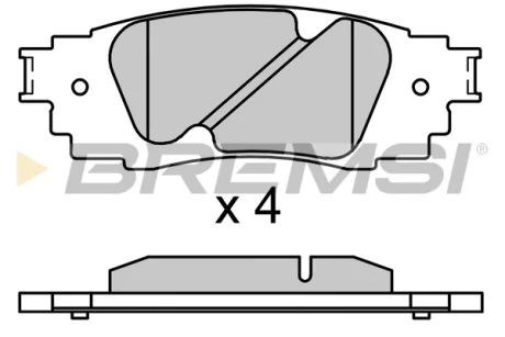 Гальмівні колодки зад. Toyota Camry 17-/Rav4 18-/Lexus RX 15- (Akebono) BREMSI BP3705