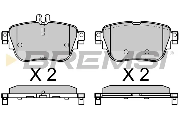 Гальмівні колодки задн. MB E-Class (W213) 16-23 BREMSI BP3758 (фото 1)