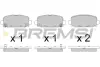 Гальмівні колодки зад. jeep compass 16- (trw) BREMSI BP3818 (фото 1)