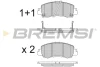 Гальмівні колодки пер. Mitsubishi Eclipse Cross 17- (ADVICS) BREMSI BP3828 (фото 1)