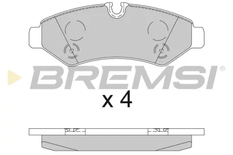 Гальмівні колодки зад. MB Sprinter (W907) 18- (Brembo) BREMSI BP3848