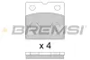 Гальмівні колодки зад. Tesla Model X 13- (BREMBO) BREMSI BP3851 (фото 1)