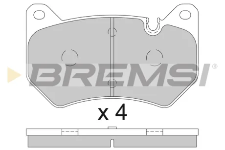 гальмівні колодки пер. Q5 16- (BREMBO) (D 338mm) BREMSI BP3852