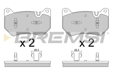гальмівні колодки перед. audi Q5 16- (D 338mm) (BREMBO) BREMSI BP3869