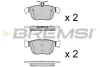 гальмівні колодки зад. VW caddy/golf/audi A3 20- (ATE-TEVES) BREMSI BP3921 - фото 1