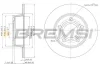 гальмівний диск задн. A6 (C5) 97-05 (255x10x54) BREMSI CD7190S - фото 1