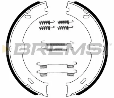 Колодки ручника MB Sprinter (906)/VW Crafter 2.0/2.5 TDI 06- (180x25) (з пружинками) BREMSI GF0315-1