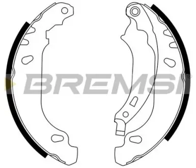 Гальмівні колодки зад. Logan 04-/Clio 98- (BENDIX) BREMSI GF0408