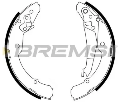 Гальмівні колодки зад. Caddy IIOctavia 230x32 Ate BREMSI GF0473