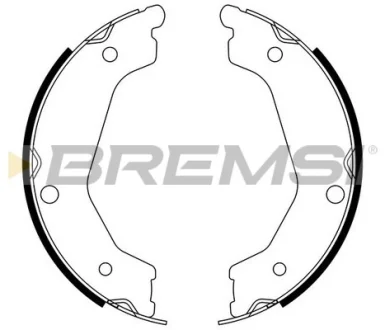 колодки ручного гальма santa fe 09-12/Sorento 02-15 BREMSI GF0764
