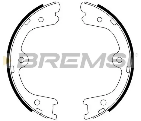 Колодки ручного гальма Nissan Navara/Pathfinder 04- (AKEBONO) BREMSI GF0873 (фото 1)