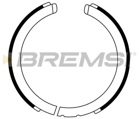 Колодки ручного гальма Korando/Rexton/Actyon/Kyron/CX9/CX7/VXR8 96- BREMSI GF0875 (фото 1)