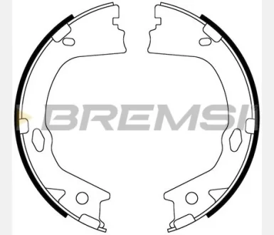 Колодки ручного гальма KIA Optima 10-19 (167x27) (MANDO) BREMSI GF0899