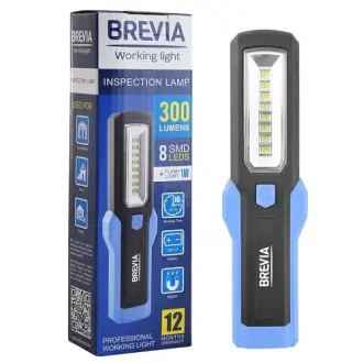 Ліхтарик інспекційний LED Інспекційна лампа 8SMD+1W LED 300lm, 3xAA Brevia BREVIA 11310