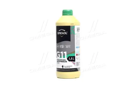 Антифриз <> GREEN CONCENTRATE G11 (-80C) 1,5L BREXOL ANTF029